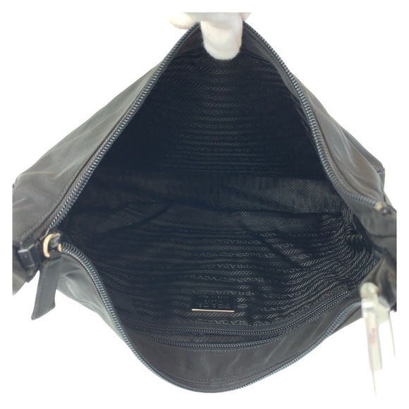 Prada Prada Tessuto Nylon Shoulder Bag Black Canvas Crossbody Bag - Picture 3 of 10